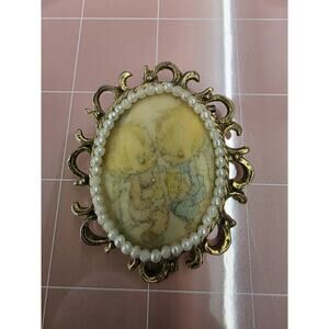 Vintage precious moments brooch